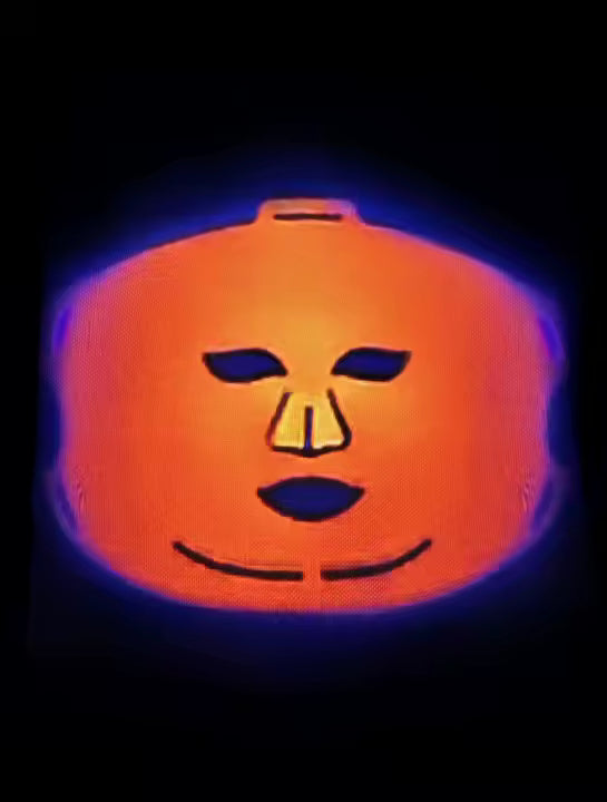 Thermal image showing the Quellor mask in operation after 10 minutes.